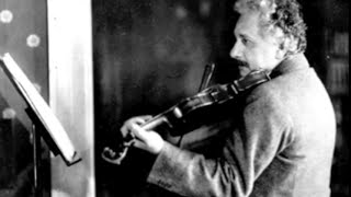 Albert Einstein NEVER BEFORE HEARD Plays Violin  Mozart Sonata in Bflat KV378 [upl. by Yrrehs]