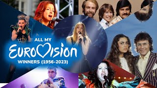 Eurovision 19562023  All My Winners by Year [upl. by Seavir257]