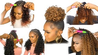 5 Quick And Easy Hairstyle Using Braid Extension [upl. by Lali323]