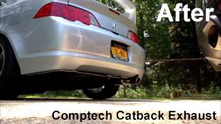 Acura RSX Comptech Catback Beforeafter [upl. by Ettenoitna79]