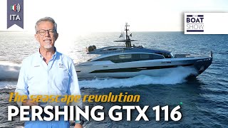 ITA NEW PERSHING GTX 116  Performance Yacht Tour  The Boat Show [upl. by Alram]