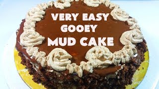 Very Easy GOOEY CHOCO MUD CAKE at home Try it NOW [upl. by Moria]