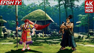 Senryo Kyoshiro vs Yagyu Jubei Hardest AI  Samurai Shodown [upl. by Aleka]