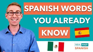 1001 Spanish Words You Already Know  Spanish Cognates [upl. by Aneleasor]