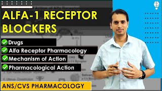 Alfa Receptor Blockers Pharmacology  Sympatholytic Pharmacology  Antihypertensive Drugs [upl. by Bambi]