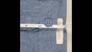 TALBOTS Skimmer Chambray Button Side Hem Skimmer Sz 14 New with Tag Perfect Condition [upl. by Erasme]