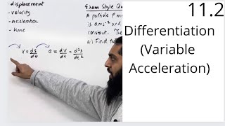 Edexcel AS Level Maths 112 Using Differentiation Displacement Velocity and Acceleration [upl. by Leirea]