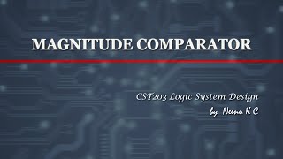 MAGNITUDE COMPARATOR [upl. by Casia]