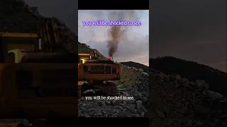 The silencer of the Komatsu PC200 excavator caught fire shorts camping 🔥survival🔥chetanmonga [upl. by Artined]