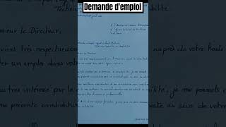 DEMANDE DEMPLOI LETTRE DE MOTIVATION DEMANDE DE STAGE Récap fypシ゚viral [upl. by Aleron]