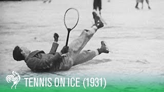 Iced Tennis A Novelty Treat 1931  Sporting History [upl. by Pickens]