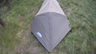 Tour of Single Person Backpacking Tent Golden Bear [upl. by Emmalyn]