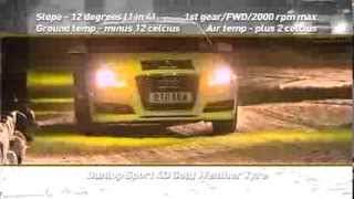 Dunlop demonstrates the Sp WinterSport 4D on a front wheel drive Audi A3 [upl. by Alexandra49]