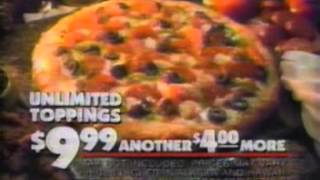 1992 Dominos Pizza commercials 2 [upl. by Yeargain133]