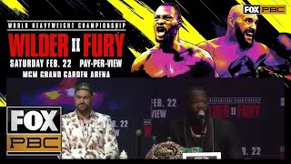 Wilder vs Fury II  PRESS CONFERENCE 1  PBC ON FOX [upl. by Marice]