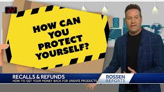 How to get a quick refund for recalled products  Rossen Reports [upl. by Airalednac]