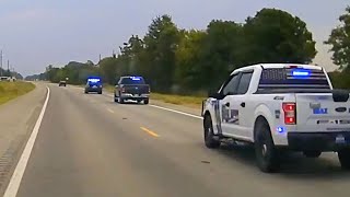 MASSIVE chase for Ford Explorer USA police Pursuit and TVI Maneuvers 🚔🚔 [upl. by Aihsar]