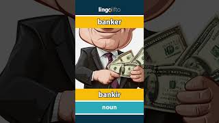 🇬🇧🇮🇩 banker  bankir  vocabulary builder  learn English  ayo belajar bahasa Inggris [upl. by Kincaid355]