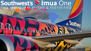 4K – Imua One Inaugural Flight – Southwest Airlines – Boeing 7378 Max – LGBHNL – N8710M – WN8726 [upl. by Ednew803]