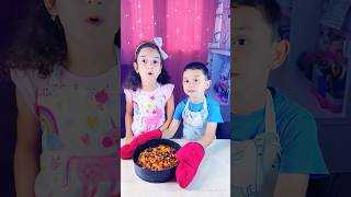 Children make a healthy and delicious peach cake recipe viralvideo shorts cooking food viral [upl. by Aimo]