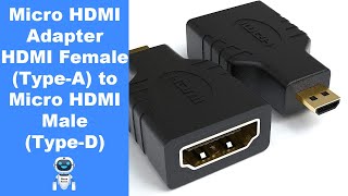 Micro HDMI Adapter Not for Mobile MicroUSB HDMI Female TypeA to Micro HDMI Male TypeD [upl. by Firehs]