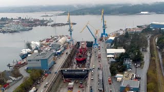 Esquimalt Graving Dock East End Dock Extension Project [upl. by Drusilla]