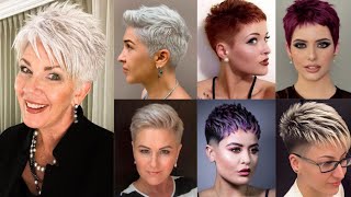 Most Viral Short PIXIE HairCuts WOMEN Short Hairstylesparty PIXIE Cuts [upl. by Illehs]