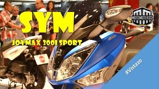 SYM Joymax 300i ABS Sport Vistazo  Motomoteros [upl. by Ettelra]