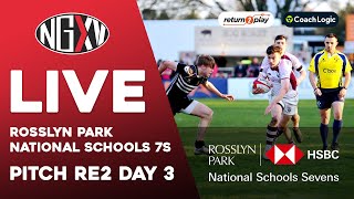 LIVE RUGBY 7s ROSSLYN PARK HSBC NATIONAL SCHOOL 7s 2022  PITCH RE2 DAY 3 [upl. by Monarski]