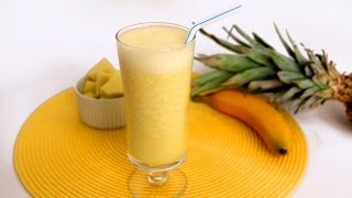 Pineapple Banana Smoothie Recipe  Laura Vitale  Laura in the Kitchen Episode 566 [upl. by Efar]