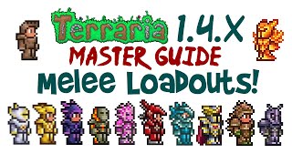 Best Terraria Melee Loadout Guide  14x Master Mode PreHardmode amp Hardmode Progression [upl. by Ailem]