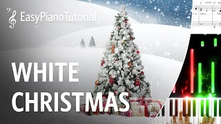 White Christmas Irving Berlin  Piano Tutorial  Free Sheet Music [upl. by Honoria]