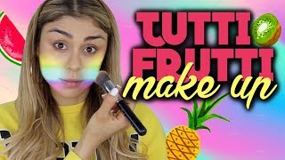 PROBANDO MAQUILLAJE de FRUTAS   Pautips [upl. by Saqaw]