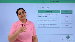 Class 11th – Exercises on Statistics for Economics  Statistics for Economics  Tutorials Point [upl. by Holli]