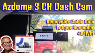 How to install Azdome M550 Max 3 Channel Dash Cam [upl. by Brigette]