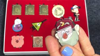 Gravity Falls Unboxing Dipper Mabel Bill Cipher amp other character pendants [upl. by Yelrac]