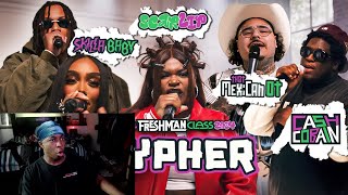 2024 XXL Freshman Cypher With Mexican OT Skilla Baby ScarLip Cash Cobain and Lay Bankz REACTION [upl. by Ateval]