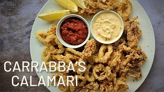 How to make CARRABBAS  Calamari with Ricardo Sauce and Marinara [upl. by Legir]