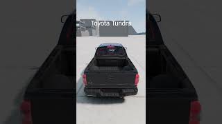 BeamNG drive  TOYOTA TUNDRA crash  95 mph [upl. by Nagaem420]