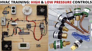 HVAC How To Wire High And Low Pressure Switch For A AC How To Install HighLow Pressure Controls [upl. by Erkan539]