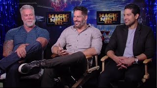 Joe Manganiello Adam Rodriguez amp Kevin Nash  Magic Mike XXL Interview HD [upl. by Idid]