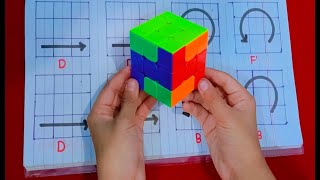 How To Make quot Wire quot Pattern on 3x3 RubiksCube  Step By Step Tutorial With Algorithm [upl. by Araem]