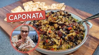 Caponata antepasto de berinjela DELICIOSO fácil e rápido [upl. by Neraa614]