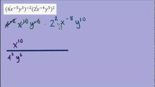 Simplifying Monomial Expressions with Negative Exponents [upl. by Drhacir]