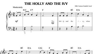 The Holly and the Ivy Sheet Music [upl. by Anirehc]