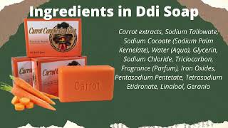 Carrot Complexion Soap  Ddi Carrot Complexion Soap Bar 3 Pcs [upl. by Ayocal]