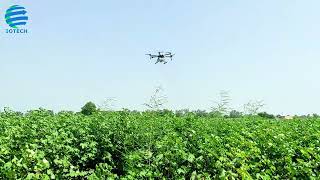 AGRIBOT drone demo at Dharsul Kalan Tohana Haryana [upl. by Rafaello712]