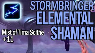 Mist of Tirna Scithe 11  Stormbringer Elemental Shaman  TWW 1102 Season 1 Week 1 [upl. by Husein]