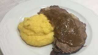 Brasato al Barolo con Polenta [upl. by Teresina908]