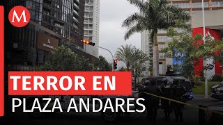 Guardia dispara por error y desata caos en Plaza Andares en Zapopan [upl. by Adlee]